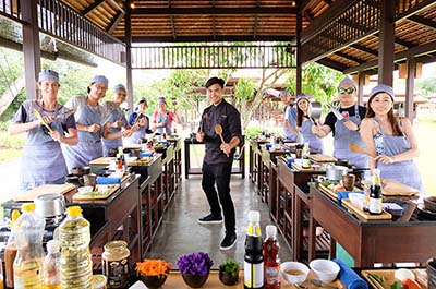 Students at Grandma’s Home Cooking School