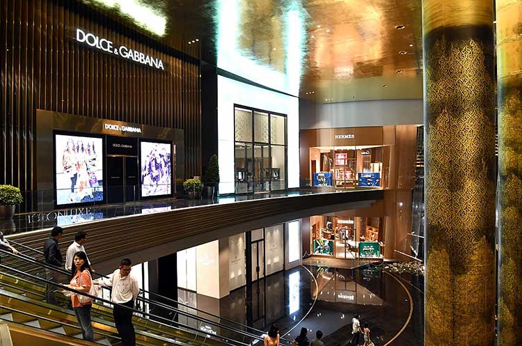 Luxury shops in Iconsiam shopping mall in Bangkok, Thailand - Stock Photo ,  #Aff, #Iconsiam, #shopping, #Luxury, #shops #AD