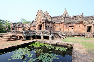 The well preserved Phanom Rung Khmer temple