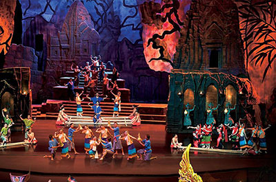 An act showing Thai culture at Siam Niramit Phuket